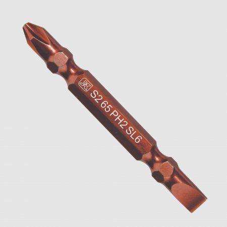 Double-Ended-Power-Bits-PH2-SL6-(Brown-Finish)-01